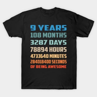 Funny 9 Years Birthday T-Shirt